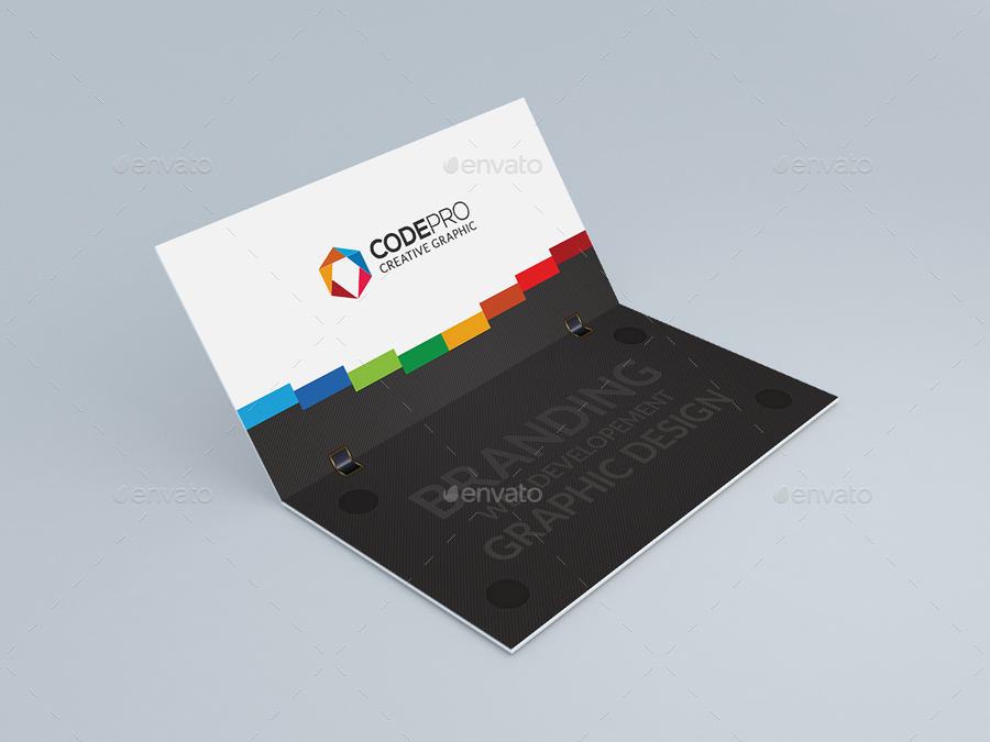 Laptop Business Card, Print Templates GraphicRiver